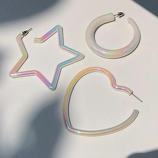 Acrylic Hoop / Heart / Star Earring