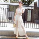 Set: Bikini + Patterned Midi Culottes