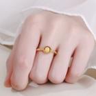 S925 Sterling Silver Open Ring Ring - Gold - One Size