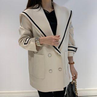 Double Breasted Sailor Collar Jacket