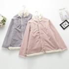 Fleece Trim Zip-up Jacket