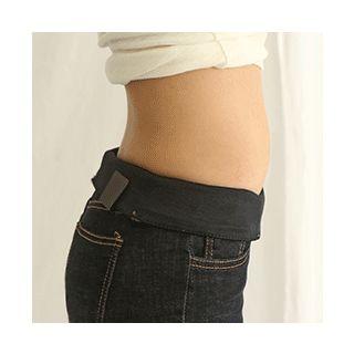 Band-waist Fleece-lined Jeans
