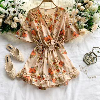 Ruffle Short-sleeve Playsuit (various Designs)