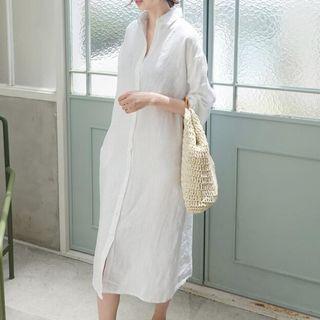 Midi Plain Shirtdress
