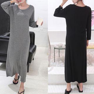 Crew-neck Midi T-shirt Dress