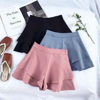 Tiered Wide Leg Skort