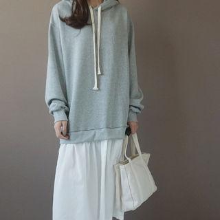 Hooded Mock Two-piece Dress