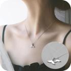 Alloy Whale Tail Pendant Necklace 1 - Whale Tail - Necklace - One Size