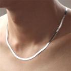 Alloy Necklace Silver - One Size