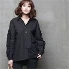 Frill-trim Cotton Shirt