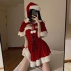 Christmas Elastic-waist Dress / Chenille Shawl ( Various Designs )