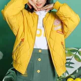 Pineapple Print Padded Jacket