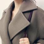Wool Blend Belted Coat