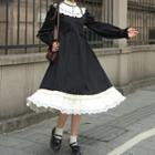 Ruffle Lapel Dress