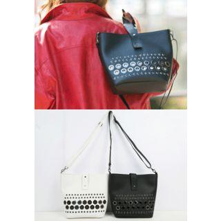 Perforated-detail Shoulder Bag With Strap