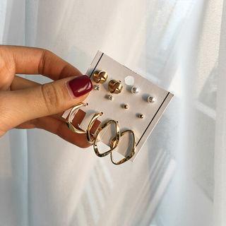 Set Of 6: Earrings One Size