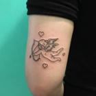 Cupid Print Waterproof Temporary Tattoo One Piece - One Size
