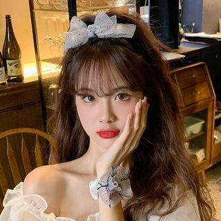 Flower Mesh Hair Tie / Hair Clip