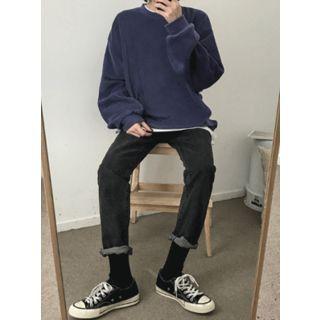 Turn-up Hem Tapered Jeans