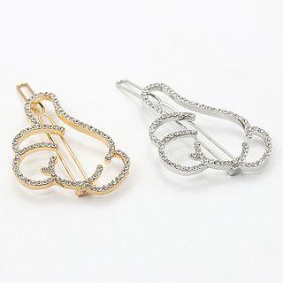 Rhinestone Thumbs Up Hair Clip