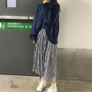 Crew-neck Sweater / Midi Skirt