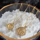 Gold Plated Medallion Necklace