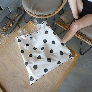 Polka Dot Pvc Tote