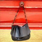 Chain Flap Shoulder Bag Black - One Size