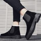 Faux Suede Ankle Snow Chelsea Boots