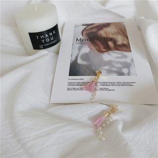 Tasseled Faux Pearl Earring
