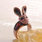 Head Of Rabbit Ring Copper - One Size