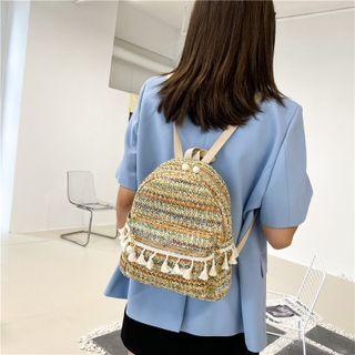 Straw Zip Backpack