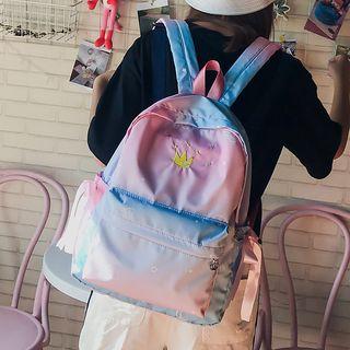 Embroidered Gradient Backpack
