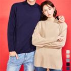 Couple High-neck Knit Top