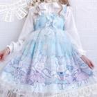 Long-sleeve / Short-sleeve Blouse / Printed Lolita Pinafore Dress