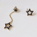 Rhinestone Star Non-matching Earrings