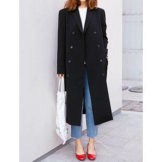Dual-breasted Long Coat