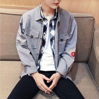 Embroidered Pocketed Jacket