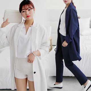 Single-breasted Striped Jacket