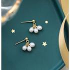 925 Sterling Silver Freshwater Pearl Dangle Earring 1 Pair - As Shown In Figure - One Size