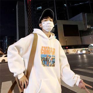 Airplane Print Hoodie