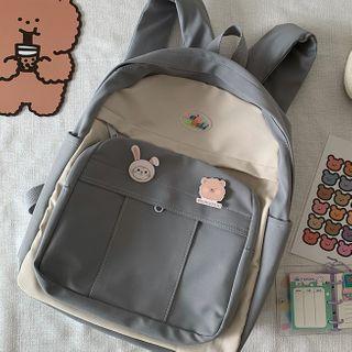Pinned Color Block Backpack