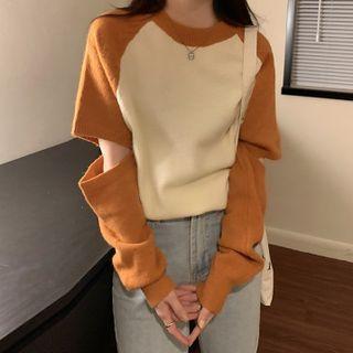 Cutout Raglan Knit Top