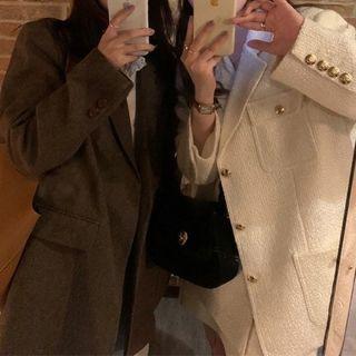 Plain Tweed Blazer