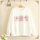 Fish Print Patch Pullover