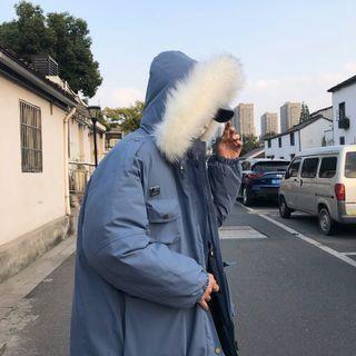 Faux Fur Trim Hood Cargo Jacket