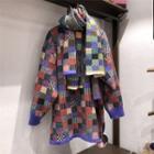 Set: Checked Sweater + Scarf