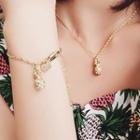 Pineapple Necklace With Bracelet