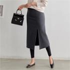 Inset Leggings H-line Midi Skirt