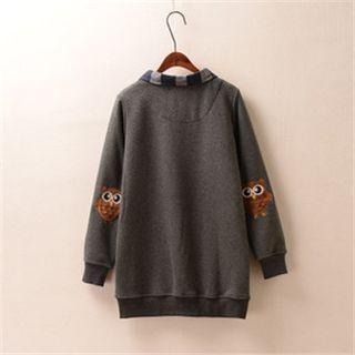 Owl Embroidered Sweater